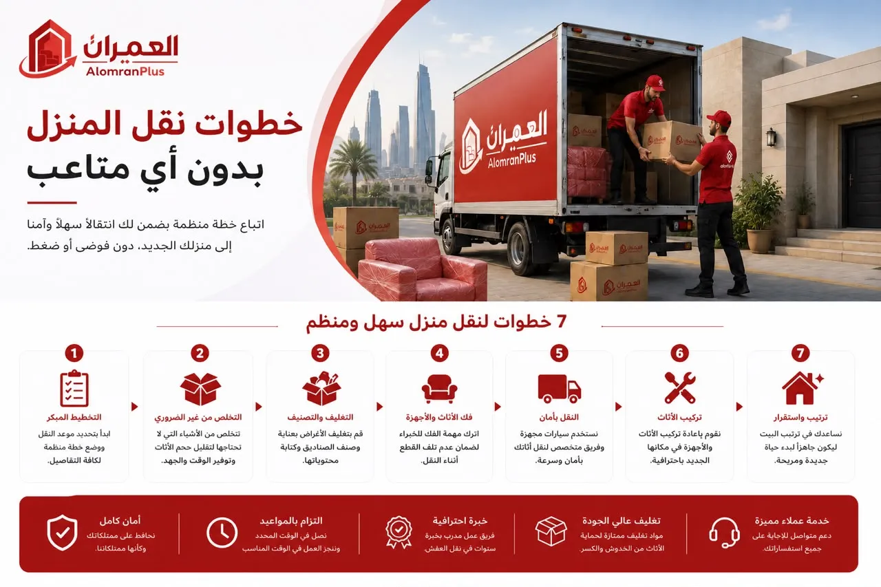 خطوات نقل المنزل بدون أي متاعب